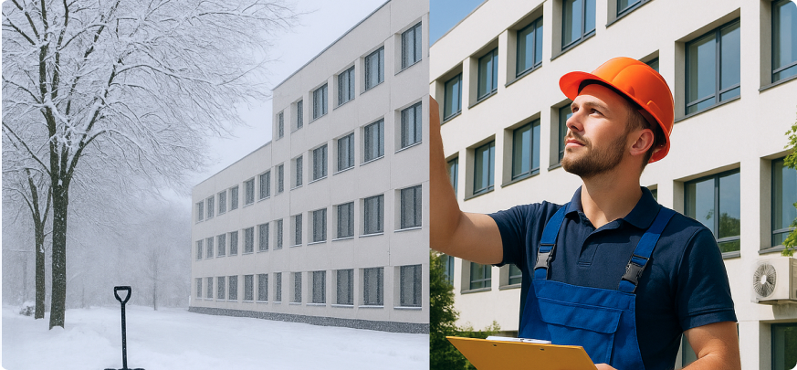 Сезонное обслуживание зданий: никаких сбоев круглый год