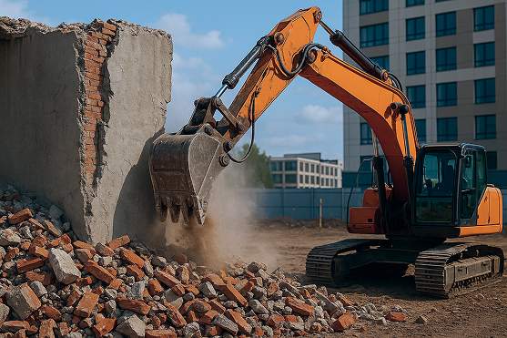 Демонтаж стен и вывоз строительного лома  | Стройгород