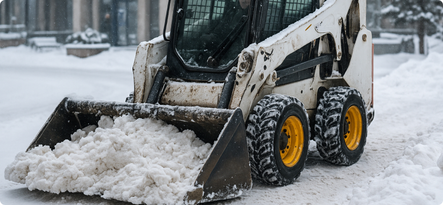 Мини-погрузчики для уборки снега: преимущества и применение