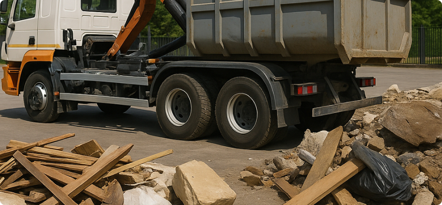 Вывоз крупногабаритного мусора: особенности и техника