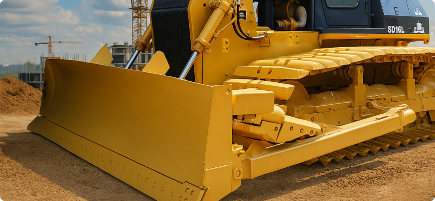 Бульдозер Shantui SD16: возможности для крупных земляных работ