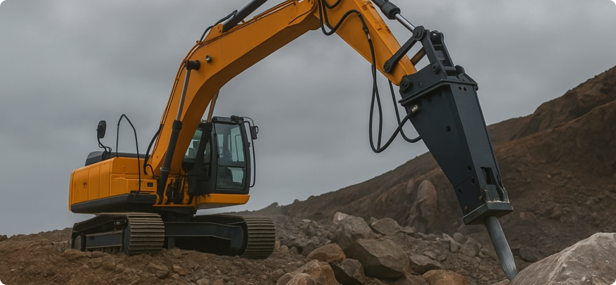 Применение гидромолотов в аренде экскаваторов: эффективность и особенности