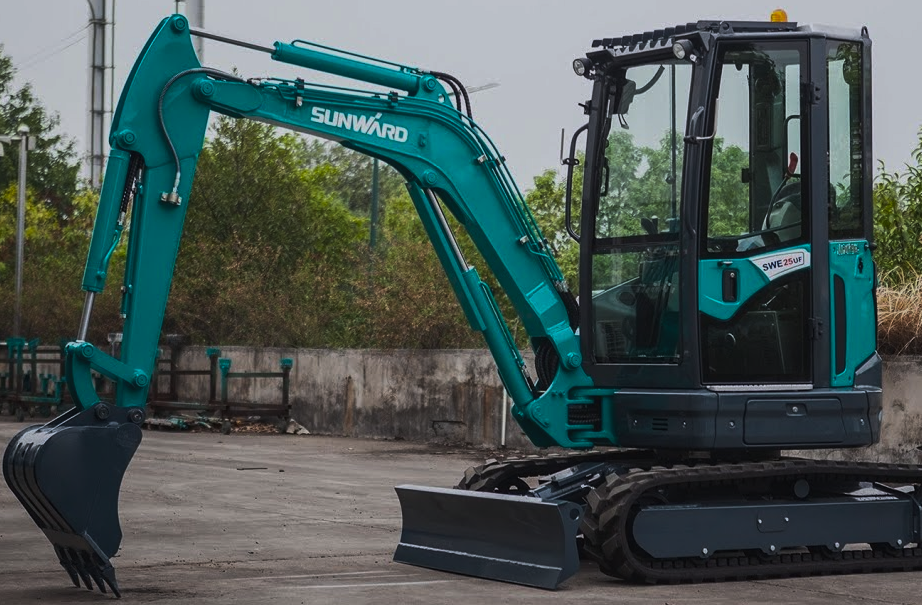 Аренда экскаватора-погрузчика Sunward SWE35UF l Спецтехника 64