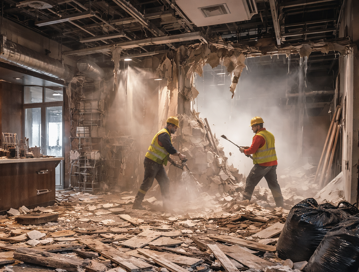 Демонтаж внутри коммерческих помещений HoReCa l ЭОНИЯ