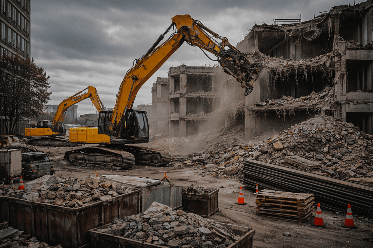 Демонтаж коммерческих зданий и сооружений B2B l ЭОНИЯ