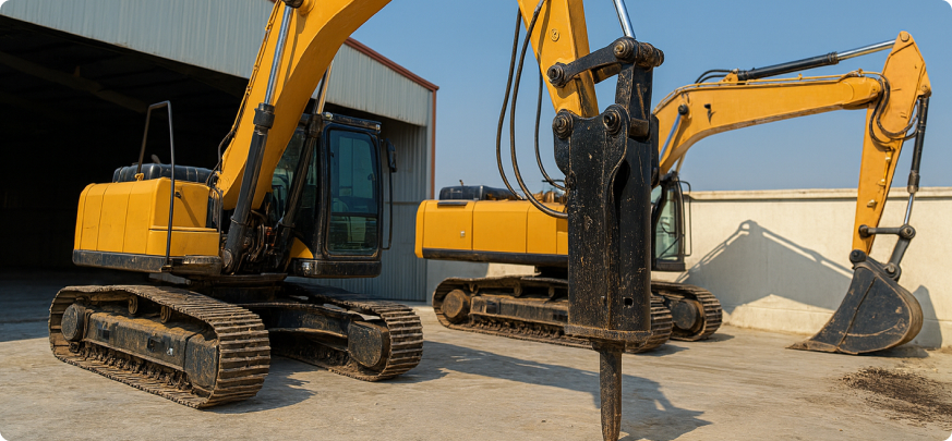 Демонтаж бетона: когда SANY BHL95 с гидромолотом работает эффективнее