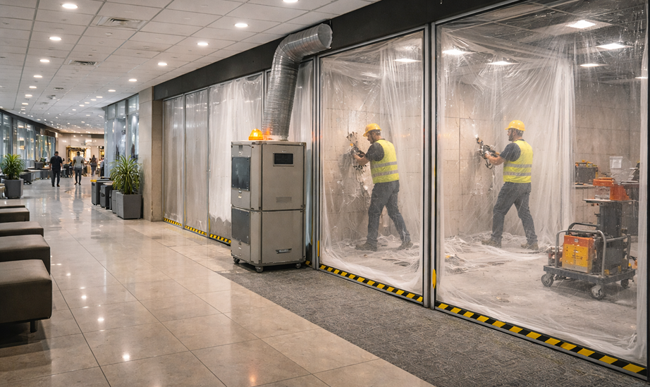 Как делают аккуратный демонтаж без пыли в общих зонах