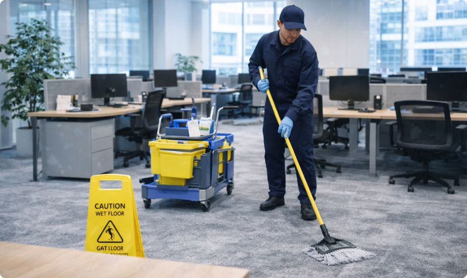 Уборка open space для бизнеса без касаний рабочих мест: правила и регламент